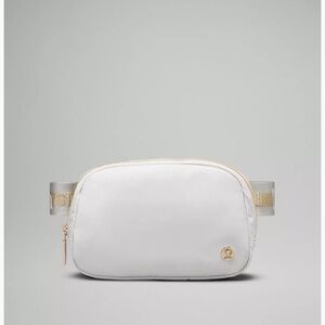 lululemon athletica White and Gold Crossbody Belt Bag